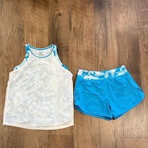 Athleta Girl Perfect Pair Tank Top and Shorts Set size 12